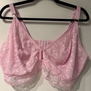Auden Pink Keyhole Longline Bralette 3XL